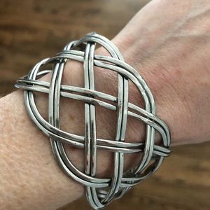 Silver cuff bracelet